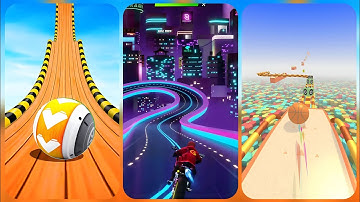 Racing Ball Master - Bike Race Master - Action Ball All Levels Android, ios Gameplay @cocomelan