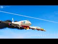 Plane Crash | Air Force Trainer Jet Crashes -GTA 5 animated scene gameplay
