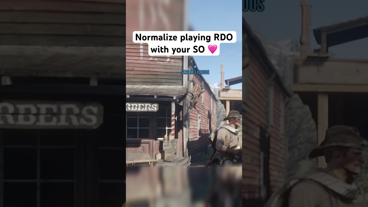 Normalize playing RDO with your SO 🩷 #rdr2 #reddeadonline #gaming #shorts #funny