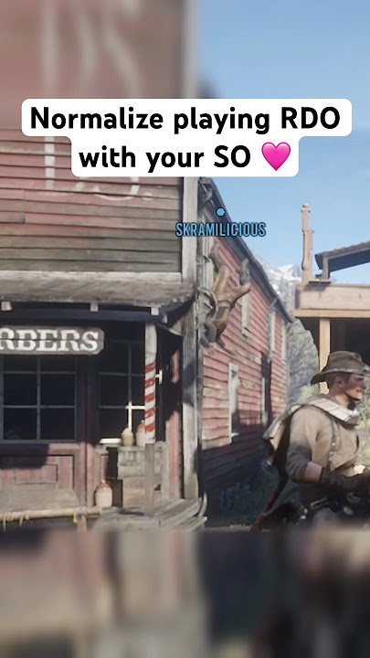 Normalize playing RDO with your SO 🩷 #rdr2 #reddeadonline #gaming #shorts #funny