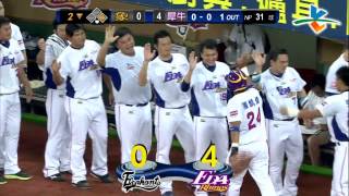 20130625 CPBL 象VS犀牛 2下 張建銘安打 一分打點 連續四場比賽有打點