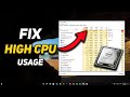 Fix High CPU Usage & Speed Up Your PC! (7 Easy Tweaks)