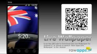 Live Wallpaper of the Flag of Australia screenshot 2