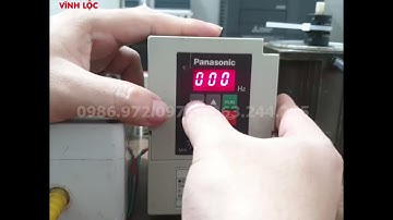 Hướng dẫn cài đặt biến tần Panasonic VF0 lệnh chạy ngoài, tăng tốc, giảm tốc, tần số.