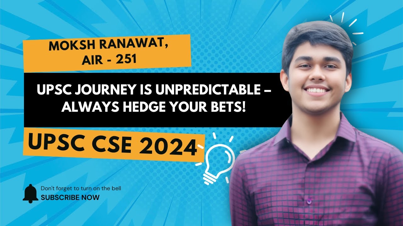 AIR 251 with Law Optional | UPSC Topper Interview | Moksh Ranawat | Strategy + Tips