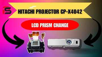 Hitachi cp-x4042wn lcd prism change ! LCD Panel Change ! CCD Change ! Hitachi projector service !
