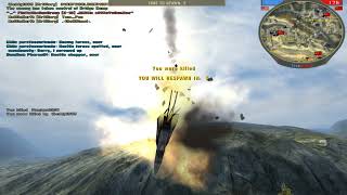 Battlefield 2 - Fushee Pass in the F18 #battlefield #bf2 #dogfight