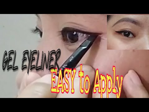 How to apply Gel Eyeliner/for beginners/tips for a long lasting winged eye!
