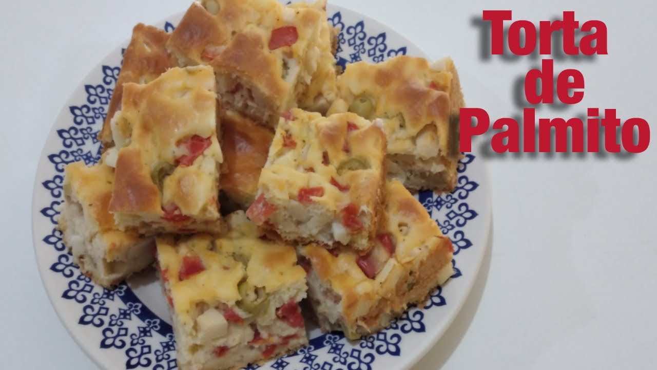 TORTA DE PALMITO DE LIQUIDIFICADOR #tortasalgada