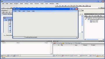 Visual Basic Video Tutorial - Volume 1- Lesson 04:  Menus & ToolBar Controls
