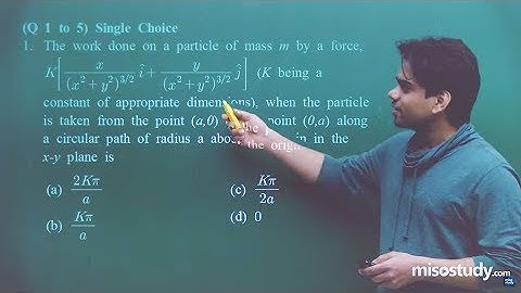 Work, Energy and Power |Physics |JEE Advanced 2019 Sample Paper  |Misostudy