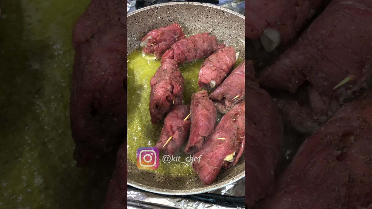 كوردون بلو اللحم مع صوص الزبدة والمشروم