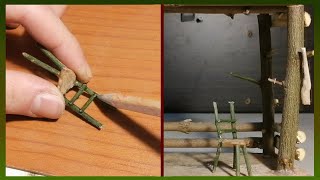 Wooden Miniature Chair - Woodworking Diaroma #diaroma #woodworking