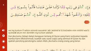 surat al baqarah ayat 23 bacaan latin dan terjemahanya