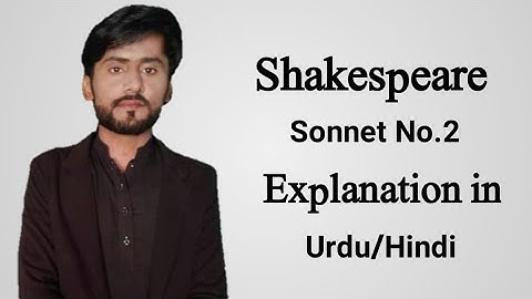 Shakespeare Sonnet.2 in Urdu/Hindi