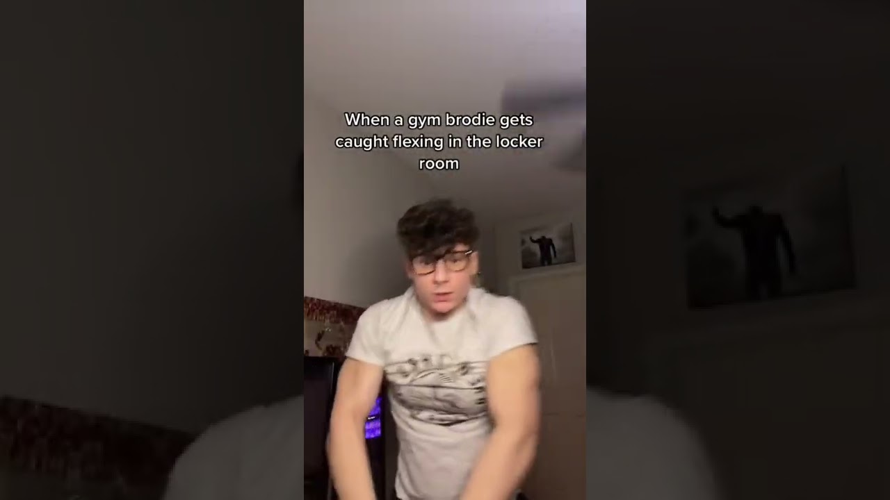 Getting Caught Flexing in the Locker Room Be Like… 🤣 