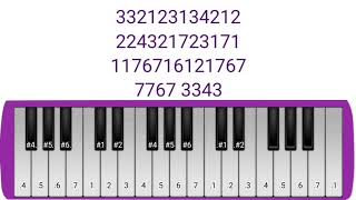 Not angka pianika lagu kemarin