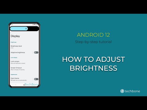 How to Adjust Brightness [Android 12]