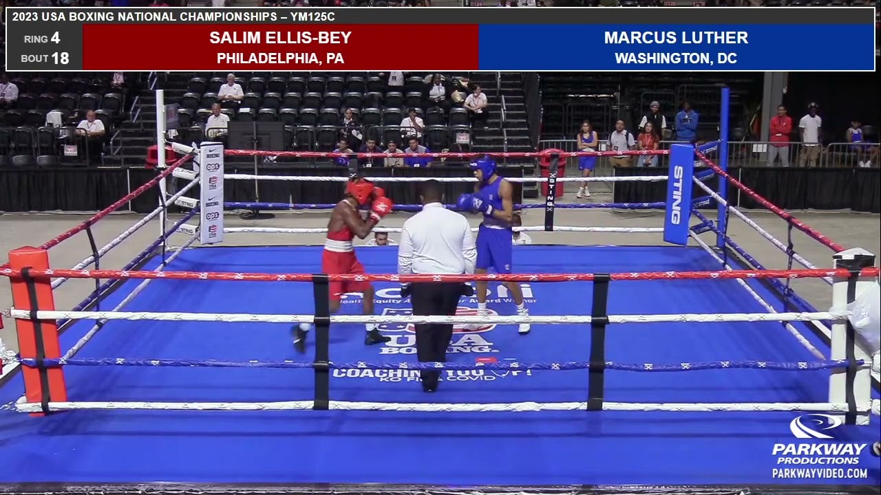 USAB 23 NC 128 Ring 4 Bout 18 Salim Ellis Bey Marcus Luther YM125C