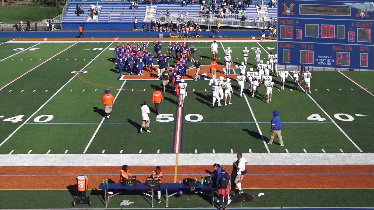 Malverne Mules Varsity Football Team vs The Locust Valley