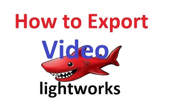 how to export video in lightworks free
