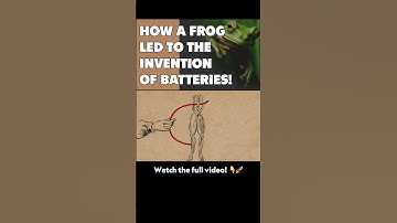 How a Frog Led to the Invention of Batteries!  #history  #science