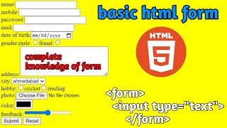 HTML Forms Full Course | Learn Forms Step by Step (2025) @coding_journey033