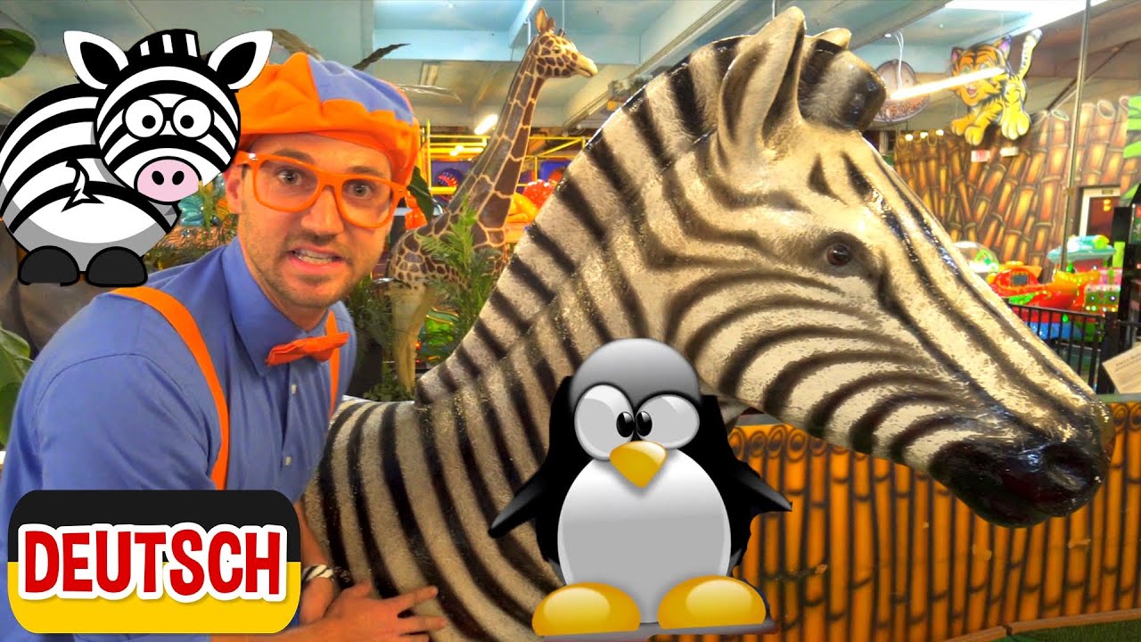 Blippi Deutsch - Blippi erkundet Dschungeltiere | Abenteuer für Kinder | Videos für Kinder