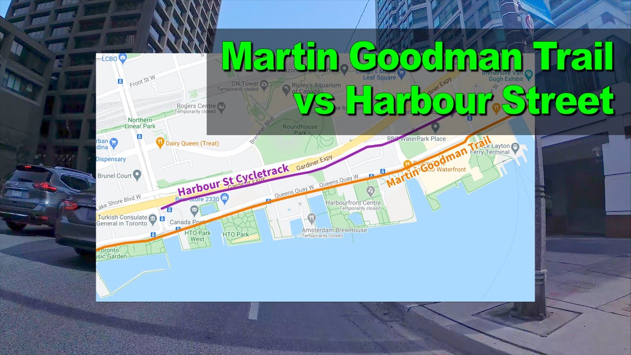 Martin Goodman Trail vs Harbour St Cycletrack