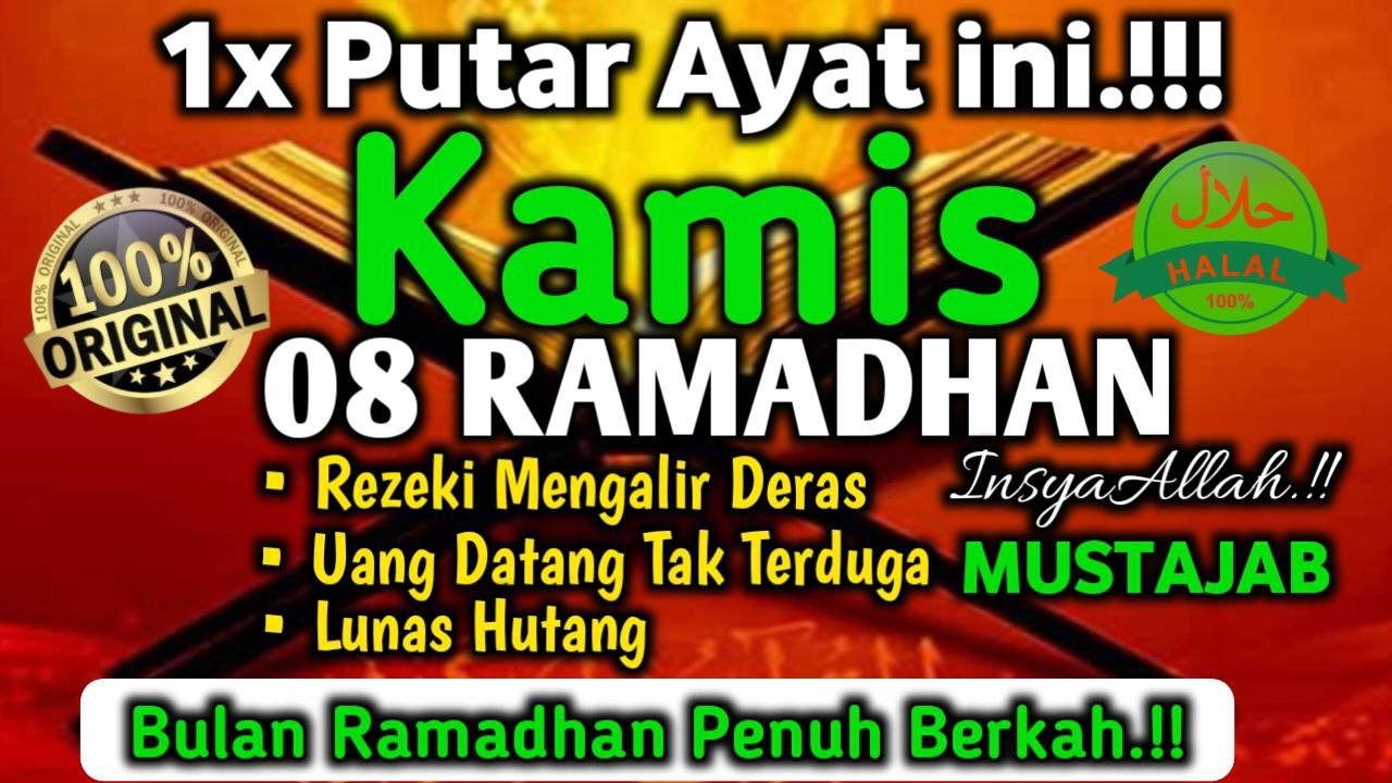1x Putar Ayat ini.!! Di Bulan Ramadhan..! Segala Hajad Dikabulkan | Rezeki datang Dari Segala Arah 🤲