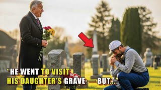 A Billionaire Visits His Daughter’s Grave, Only to Find a Janitor Crying There with a Child