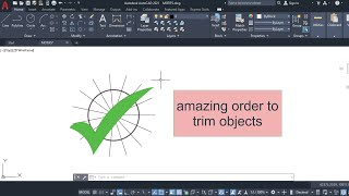 Amazing order to Trim Objects in autocad
