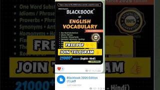 ENGLISH BLACK BOOK FREE PDF 👇 | English Vocabulary Blackbook PDF 2026 🔥 #shorts #studyshorts #pdf