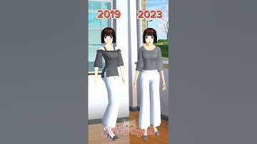 2019 VS 2023 Teachers Transformation in Sakura 😍 #sakuraschoolsimulator #shorts #tiktok #fyp #trend
