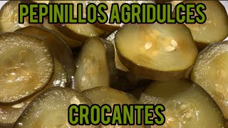 Pepinillos agridulces crocantes