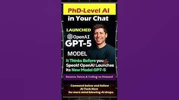 This Changes Everything | Chatgpt 5 launched \ Chatgpt model 5 released |  #ainews #gpt5