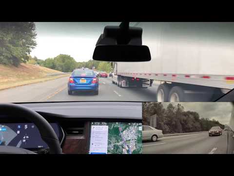 V10 Tesla Model X Autopilot Test Loop (Highway) – 2019.32.12.2