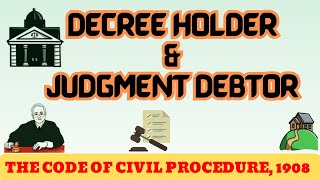 Decree holder and judgment debtor in CPC 1908. Hindi/Urdu