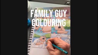 Family Guy colouring. #familyguy #drawing #colouring