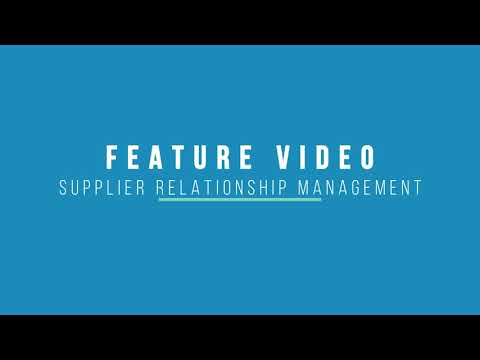 Accord Feature Video: Supplier Relationship Management, Supplier Onboarding, and Credential Renewals