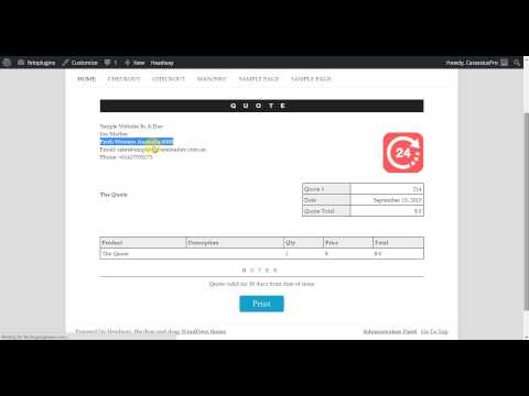 Project 52 WordPress CRM - Settings