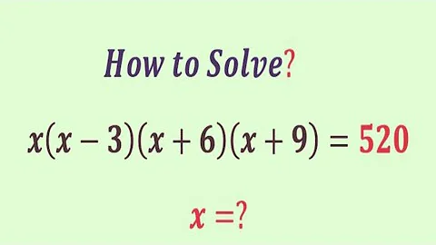 An Easy method to Beat this Algebra problem | Olympiad Question | x=?