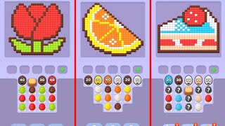 Pixel Honey Color Cube Puzzle Levels 1-12 Gameplay Walkthrough Solution screenshot 1