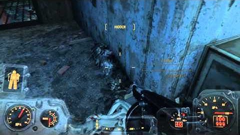 Fallout 4 - Bug - Floating light effects after turret death
