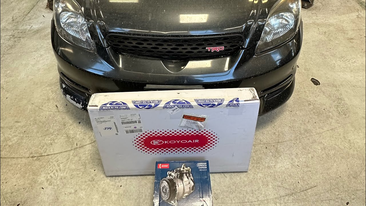 Poor ac performance? / 2003 Toyota Matrix AC compressor and condenser ...