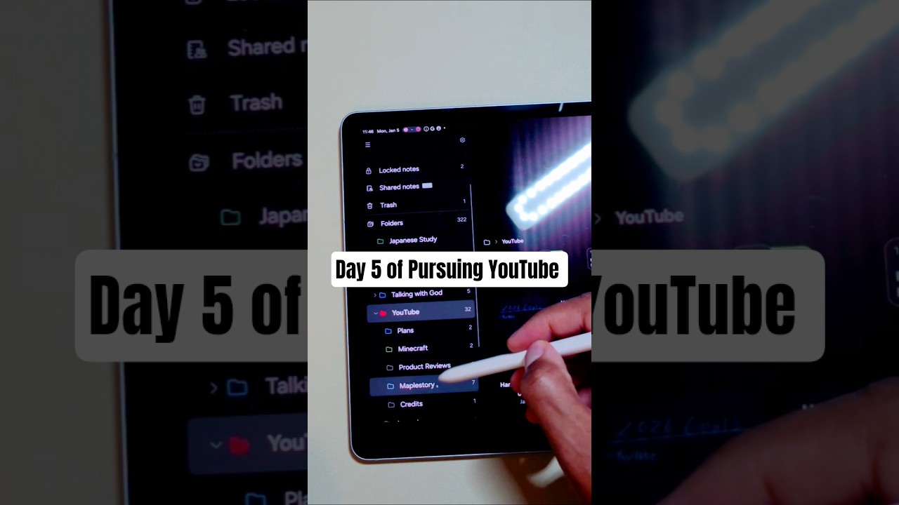 Day 5 of Pursuing YouTube (2026 Lock in)