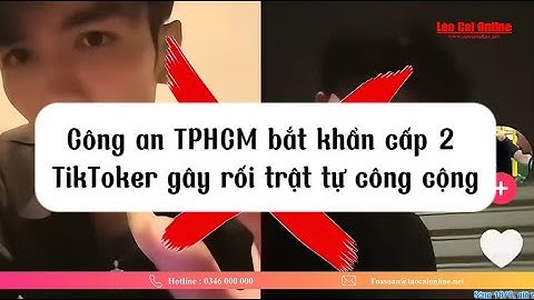 Công an TPHCM bắt khẩn cấp 2 TikToker gây rối trật tự công cộng
