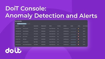 DoiT Console: Anomaly Detection and Alerts