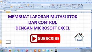 Tutorial membuat laporan stok dengan excel