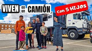 ✅Family with 5 Children LIVING in a DAKAR TRUCK [ VanTour ] Traveling and Living in a Camper Van